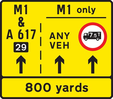 Lane Restriction - Know Your Road Signs