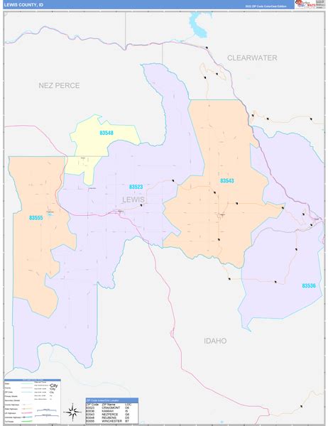 Maps of Lewis County Idaho - marketmaps.com