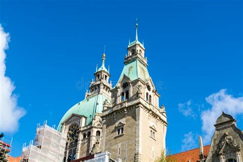 Building of the City Hall of Hannover in Germany in April Stock Image ...