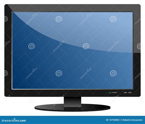 Blue Flat Screen TV Set Stock Photography - Image: 14794002