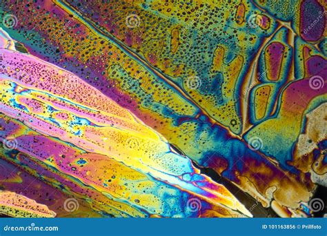 Colorful Sodium Acetate Micro Crystals Stock Photo - Image of polarised ...