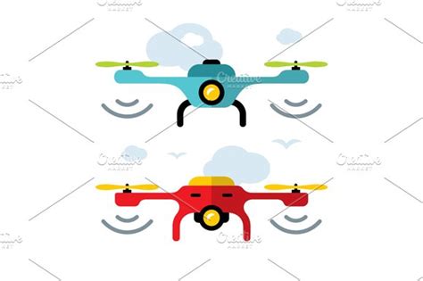 Quadrocopter racing competition | Illustrator Graphics ~ Creative Market