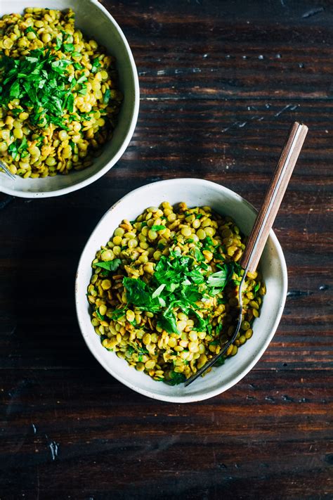 Green Lentil Salad | Well and Full