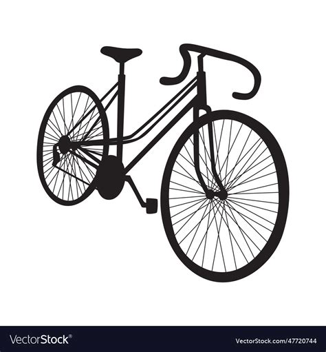 Bike silhouette Royalty Free Vector Image - VectorStock