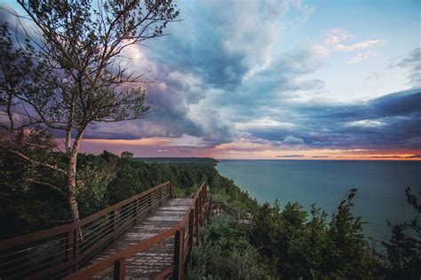 Inspiration Point Arcadia Michigan Sunset - Michigan.Photography