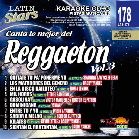 Karaoke Latin Stars 178 Reggaeton Vol. 3 - Walmart.com