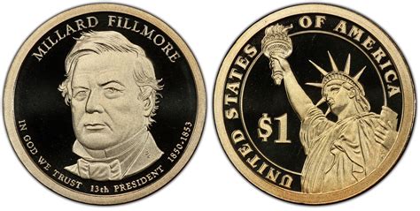 2010-S $1 Millard Fillmore, DCAM (Proof) Presidential Dollars - PCGS ...