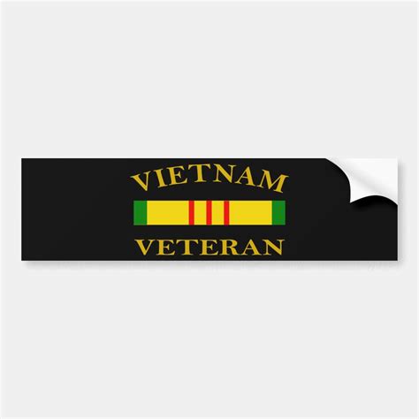 Vietnam Veteran Bumper Sticker | Zazzle