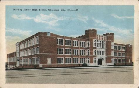 Harding Junior High School Oklahoma City, OK Postcard