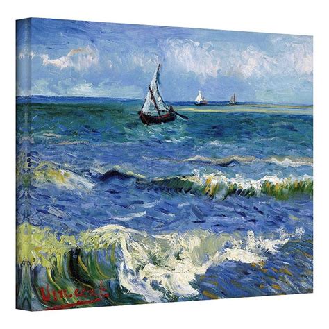 36'' x 48'' ''Seascape at Saintes Maries'' Canvas Wall Art by Vincent van Gogh | Vincent van ...