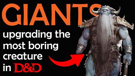 5 Ways to Make Giants More Exciting in D&D - YouTube