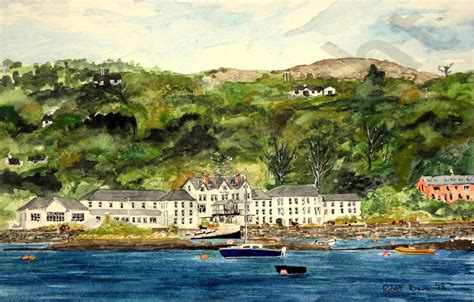 The Eccles Hotel, Glengarriff - Robert Brown watercolours