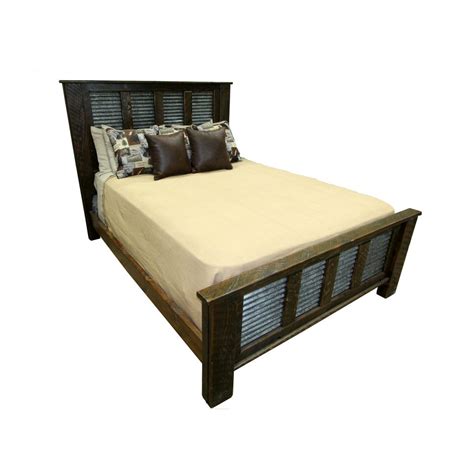 Rustic Modern Metal Panel Bed | Four Corner Furniture | Bozeman MT