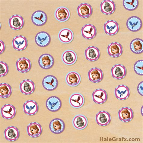 FREE Printable Sofia the First Hershey’s Kisses Stickers