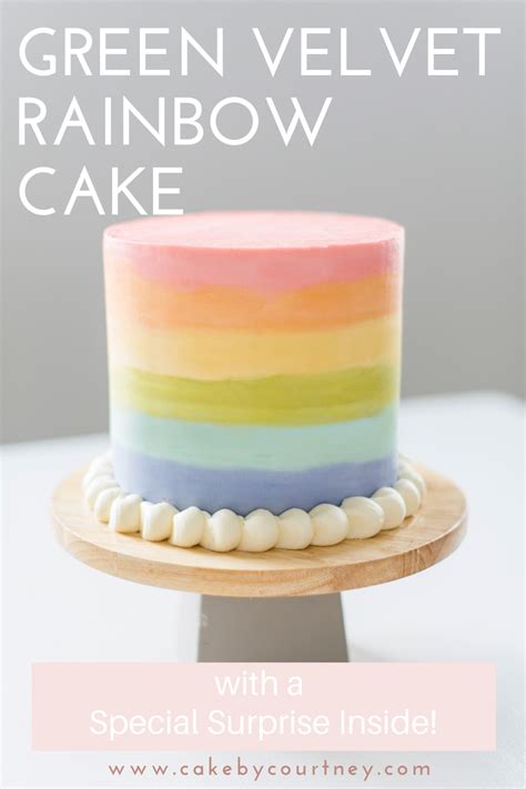 Green Velvet Rainbow Cake - Cake by Courtney