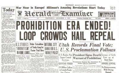 Prohibition Ended Historic Newspaper Reprint