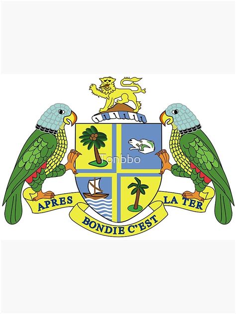 "Commonwealth of Dominica coat of arms" Metal Print for Sale by Tonbbo ...