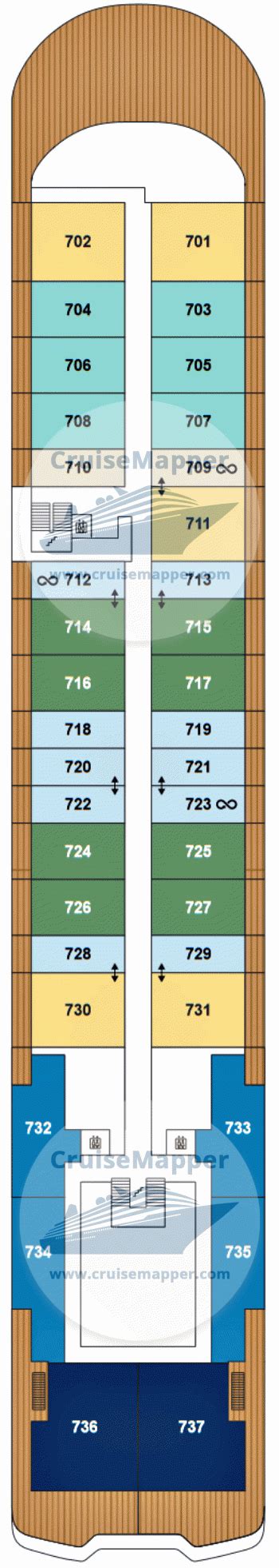 Ritz-Carlton Evrima deck 7 plan | CruiseMapper