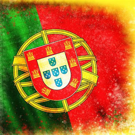 Portugal Flag Painting by Setsiri Silapasuwanchai