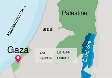 Mappa del mondo sulla striscia di Gaza 183210 Arte vettoriale a Vecteezy