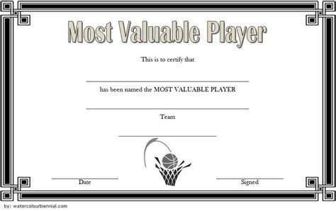 Download 10 Basketball Mvp Certificate Editable Templates inside ...