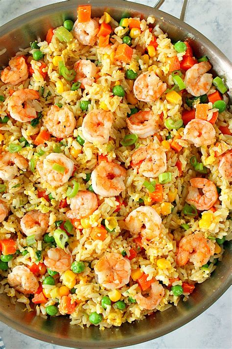 This Shrimp Fried Rice Recipe is the fastest and easiest takeout dinner you can mak… | Shrimp ...