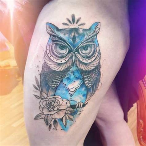 Búho por Jess Hannigan - Tatuajes para Mujeres