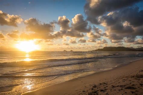 Sunrise Over Kailua, Hawaii Stock Image - Image of quietude, paradise ...