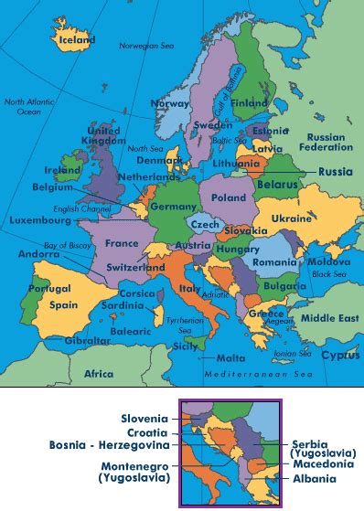 Clickable Map Of Europe