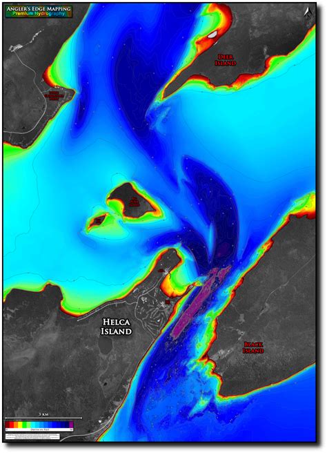 Lake Winnipeg - Hecla print map | Angler's Edge Mapping