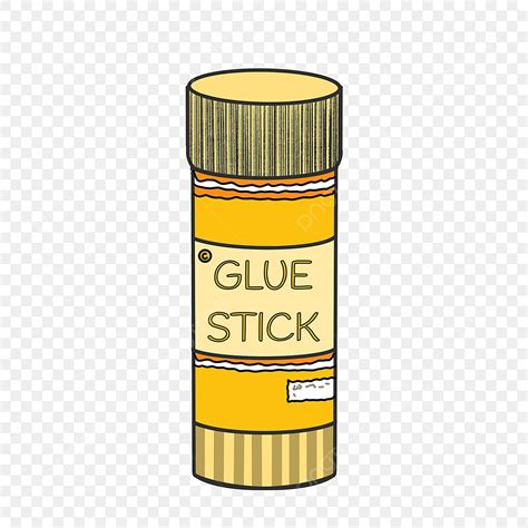 Glue Sticks Clipart Transparent Background, Yellow Large Glue Stick Clip Art, Glue Stick Clipart ...