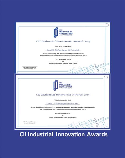 CII Industrial Innovation Awards 2015