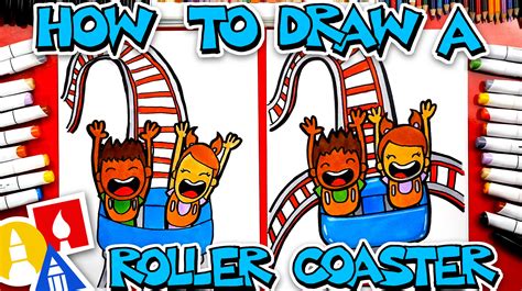 How To Draw A Roller Coaster - Art For Kids Hub