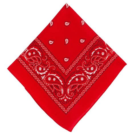 Red Paisley Bandana, 20in x 20in | Red bandana, Paisley print, Bandana