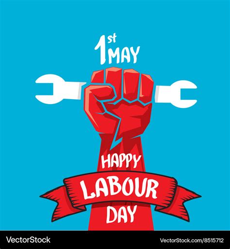 1 may - labour day labour day poster Royalty Free Vector