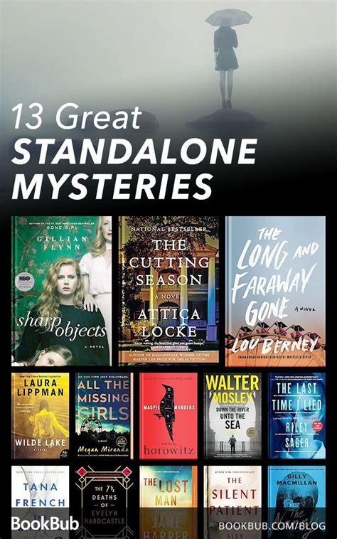 13 Great Standalone Mysteries to Read This Weekend | Best mystery books, Mystery books, Thriller ...