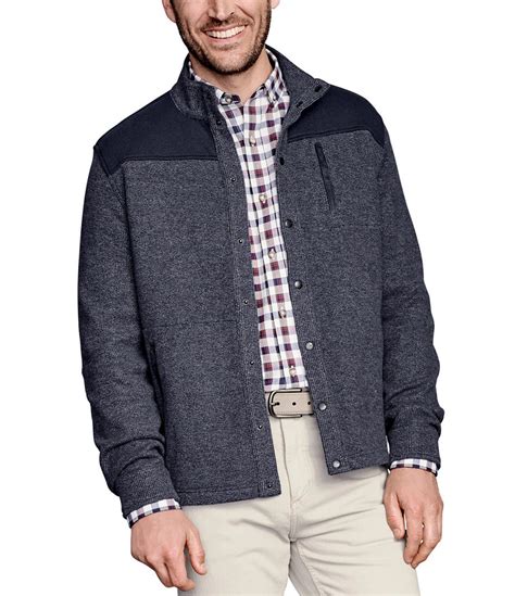 Johnston & Murphy Brushed Full-Snap Jacket | Dillard's