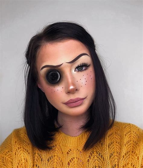 "Coraline" Inspired | Макияж на хэллоуин, Макияж, Фотосессия