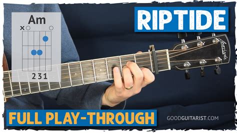 Riptide Guitar Tutorial (4 Chord Song on Guitar) Vance Joy - Good Guitarist