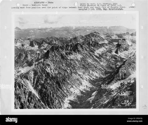 Idaho - Sawtooth Range, Aerial Photograph Stock Photo - Alamy