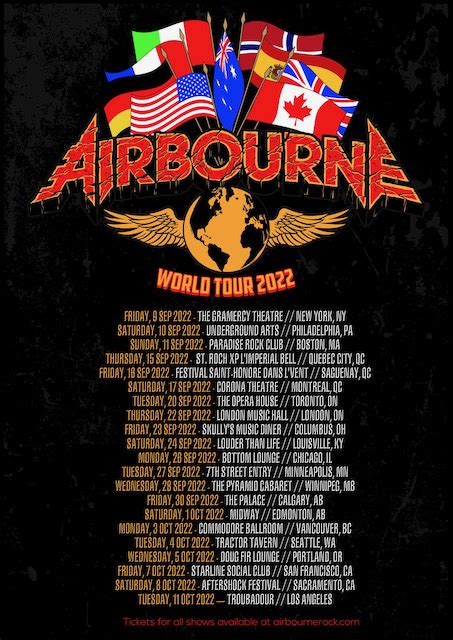 AIRBOURNE To Begin Tracking New Album For 2023 Release - BraveWords