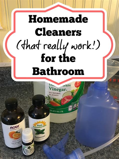 Homemade Cleaning Products That Really Work in the Bathroom! | Homemade cleaning products ...