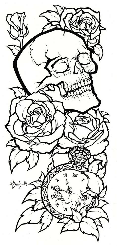 Pin by Juan Yisus on COLOR me sweary coloring pages | Bull skull tattoos, Tattoo stencil outline ...