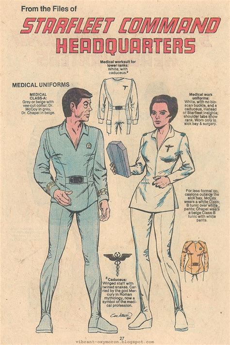 Vibrant Oxymoron - An Obsessive Society: Uniforms for Star Trek: The ...