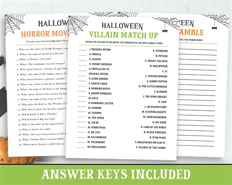 Halloween Office Party Games Halloween Games for Office - Etsy