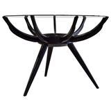 Mid Century Spider Leg Coffee Table with White Glass Top For Sale at 1stDibs