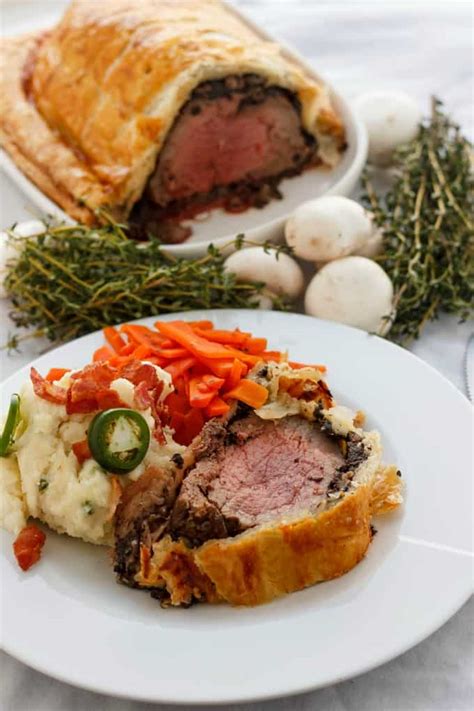 Beef Wellington with Bacon and Button Mushrooms - The Cookie Writer