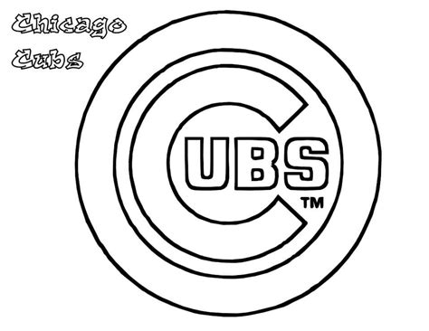 Chicago Cubs coloring page 5 Coloring Page - Free Printable Coloring Pages for Kids