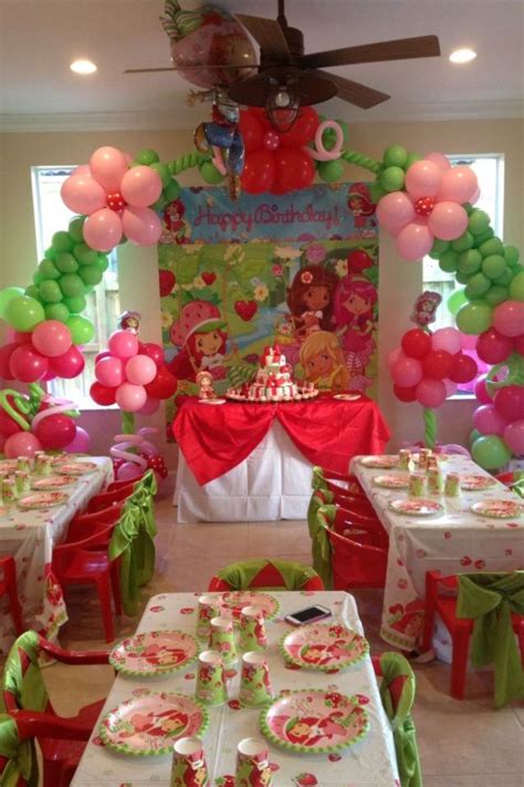 Strawberry shortcake themed birthday party 1st Birthday Party For Girls ...