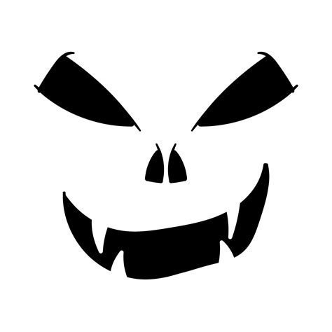 Scary Pumpkin Carving Stencils Printable